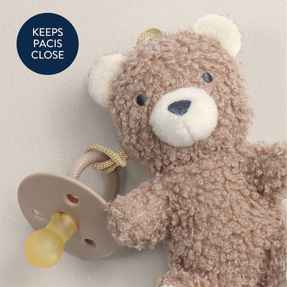 *New Options* Bitzy Pal Natural Rubber Pacifier & Plush: Cow