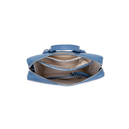 Kylie Small - Recycled Vegan Backpack - Muted Blue Pebbled: Muted Blue Pebbled / SM