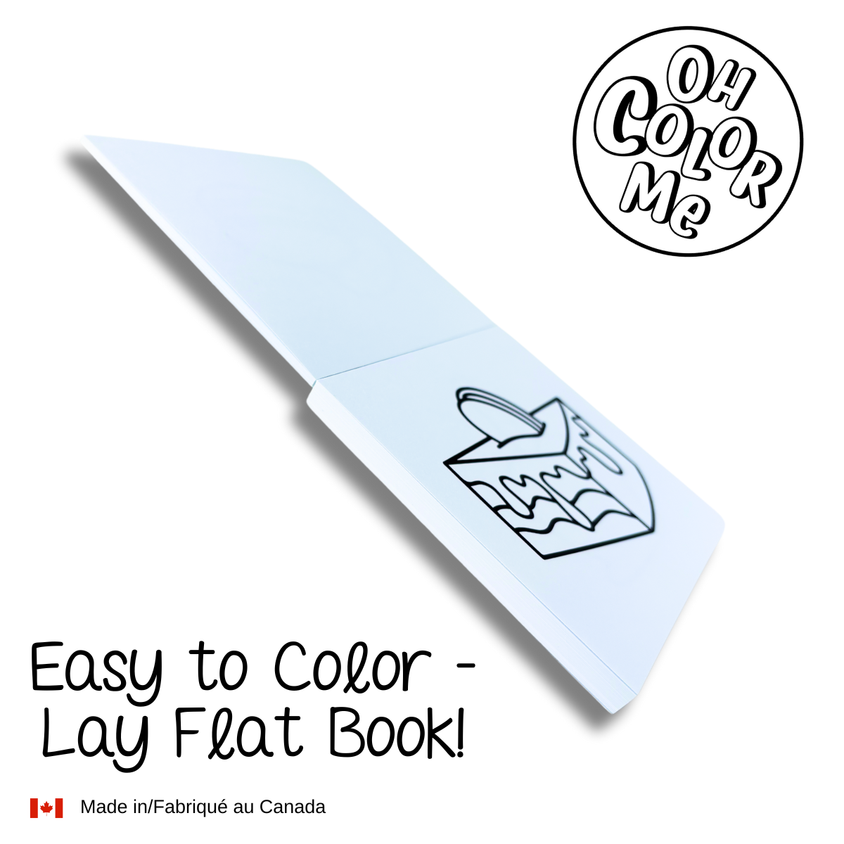 Oh Color Me - Mini Coloring Book Sea Secrets, 4"x4", Small Gifts - Canadian Brand
