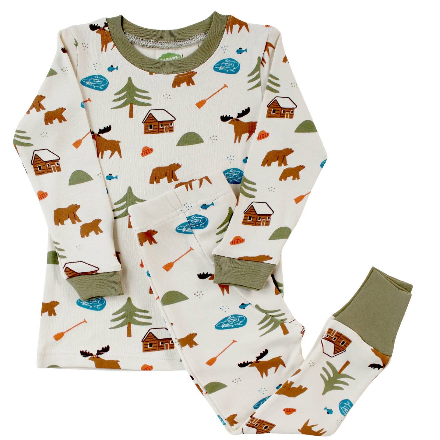 "My Jammies" Organic Kids Pajamas: Trucks / 2T