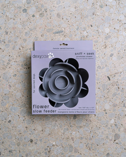 Flower Slow Feeder - Grey