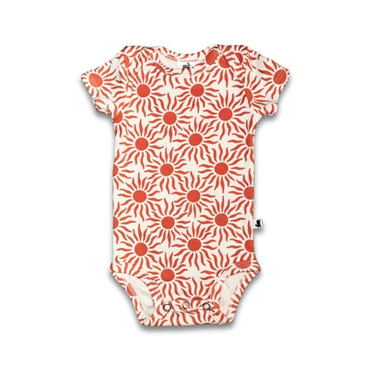 Bamboo Baby Short-Sleeved Onesie | Sunkissed