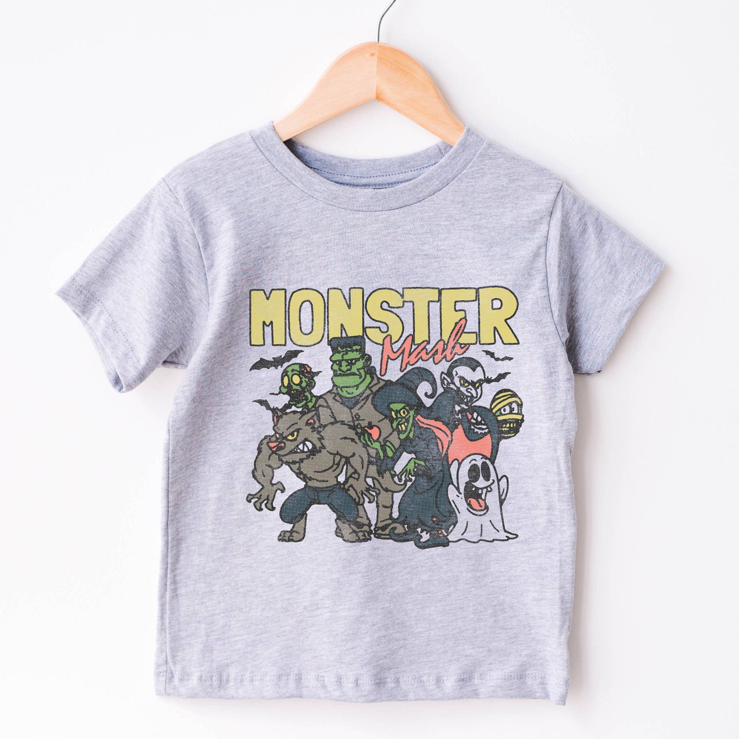 Kids Halloween Shirt Monster Graphic Tee For Toddler: Natural / 5T
