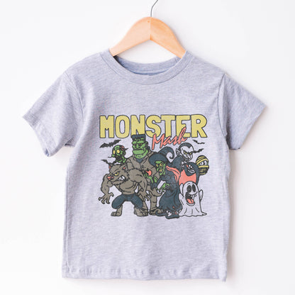 Kids Halloween Shirt Monster Graphic Tee For Toddler: Natural / 5T