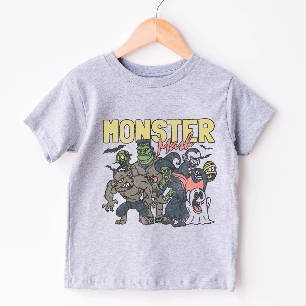 Kids Halloween Shirt Monster Graphic Tee For Toddler: Natural / 3T