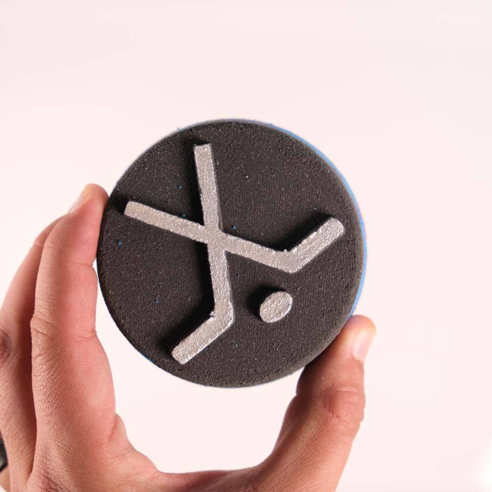 Hockey Puck - Bath Bomb with Shoe Charm