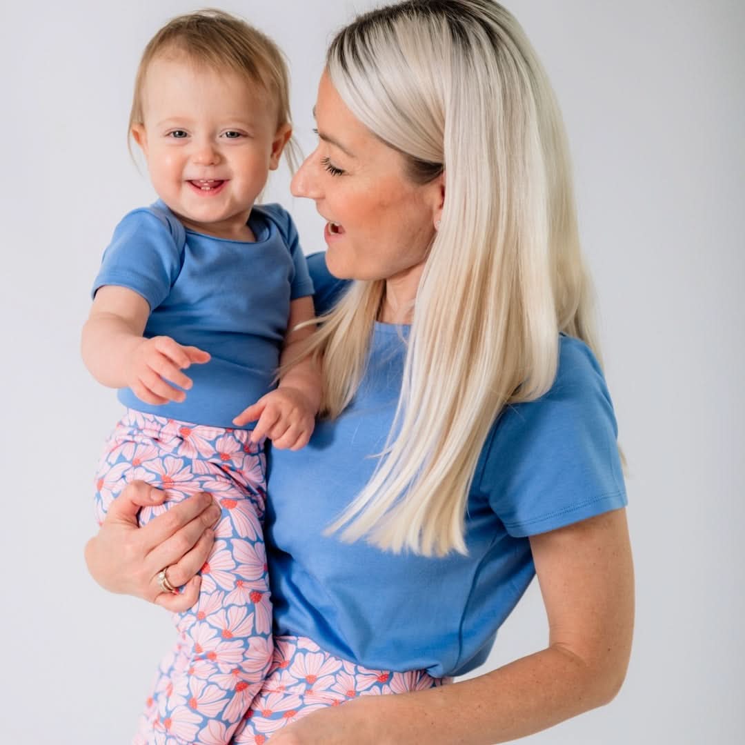Bamboo Baby Short-Sleeved Onesie | Tangerine Crush