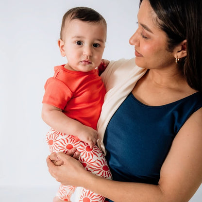 Bamboo Baby Short-Sleeved Onesie | Sunkissed