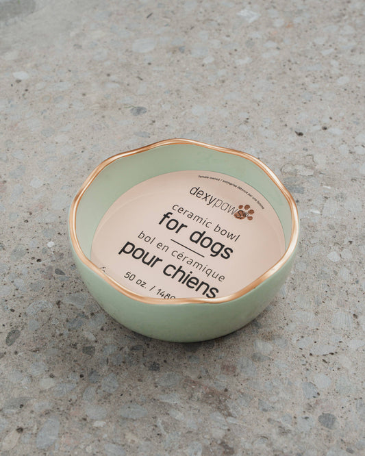 Sage Green Dog Bowl