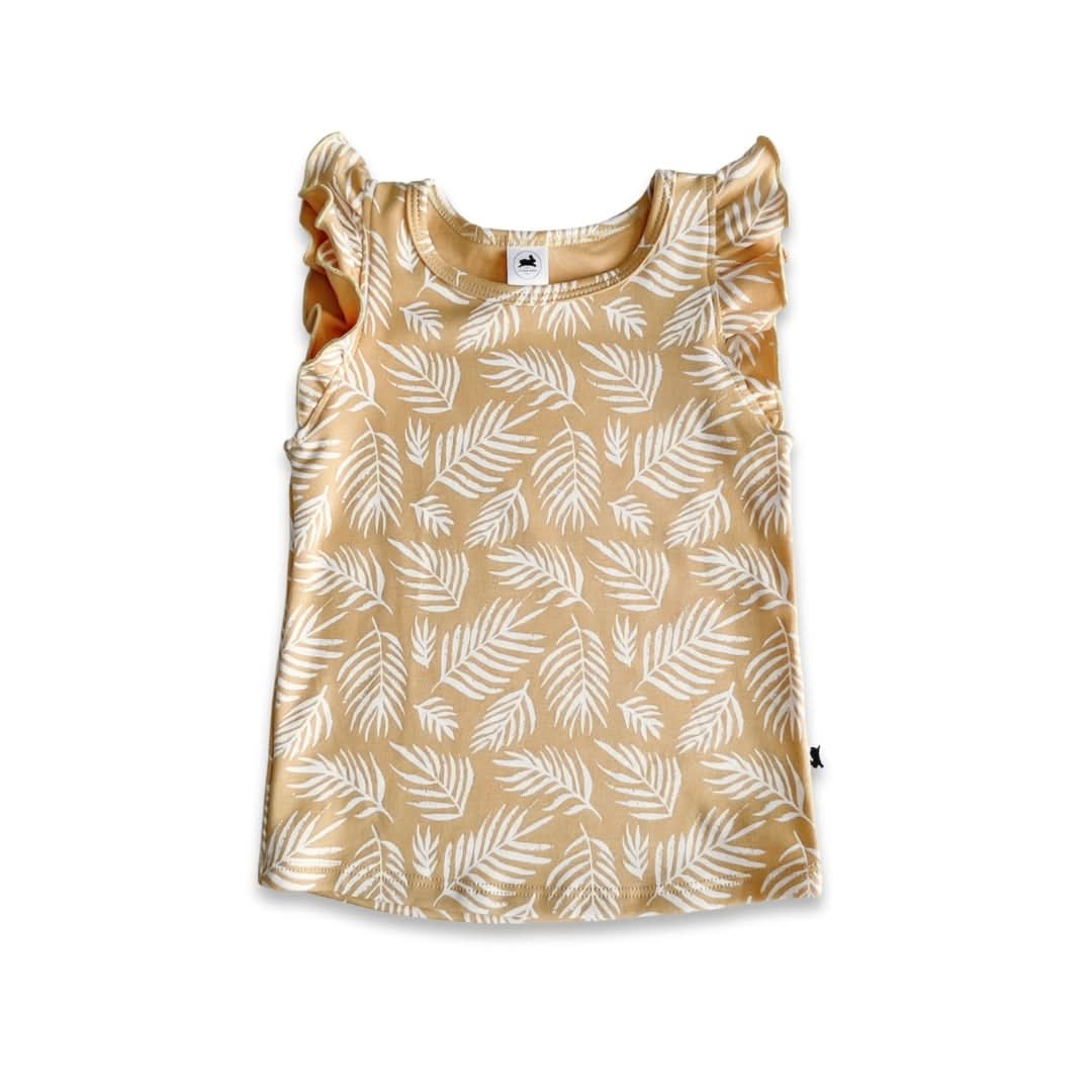 Baby/Kids' Bamboo Ruffle Shoulder | Powder Blue