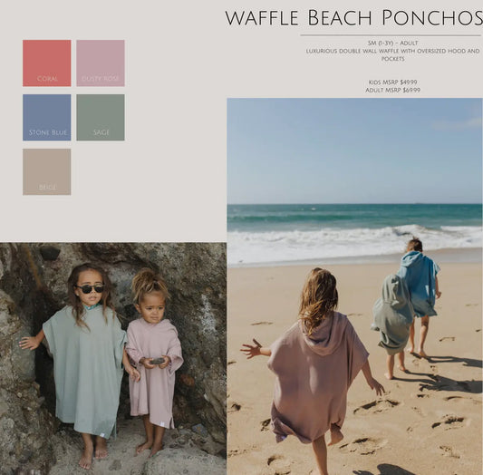 Waffle beach poncho