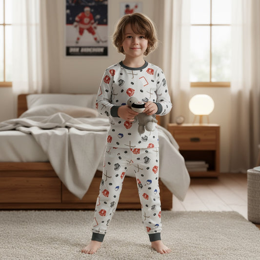 Pajamas - Hockey pattern