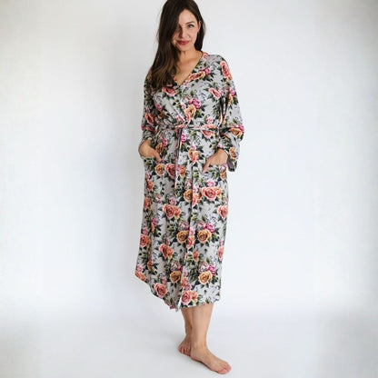 Ladies’ Bamboo Robe | Antique Floral