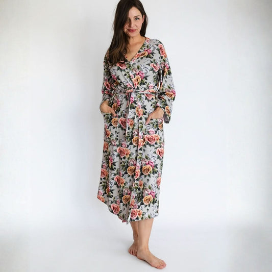 Ladies’ Bamboo Robe | Antique Floral