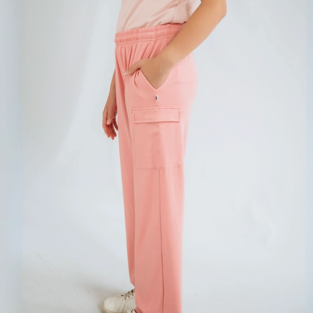 Youth Bamboo Cargo Pants | Smoked Pine