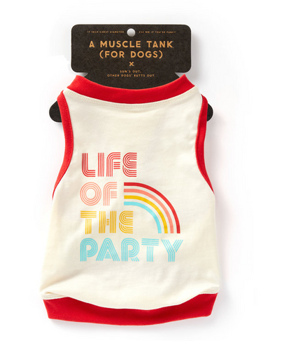 Life Of The Party Dog Tank - Size S