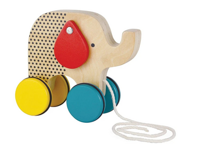 Jumping Jumbo Wooden Pull Along Toy