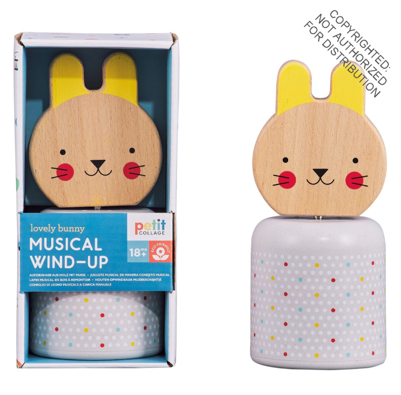 Lovely Bunny Musical Wooden Wind-up