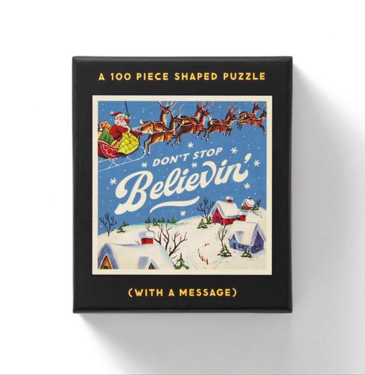 Don't Stop Believin' 100 Piece Mini Shaped Puzzle