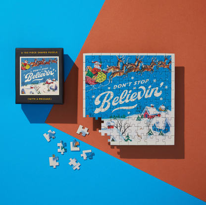 Don't Stop Believin' 100 Piece Mini Shaped Puzzle