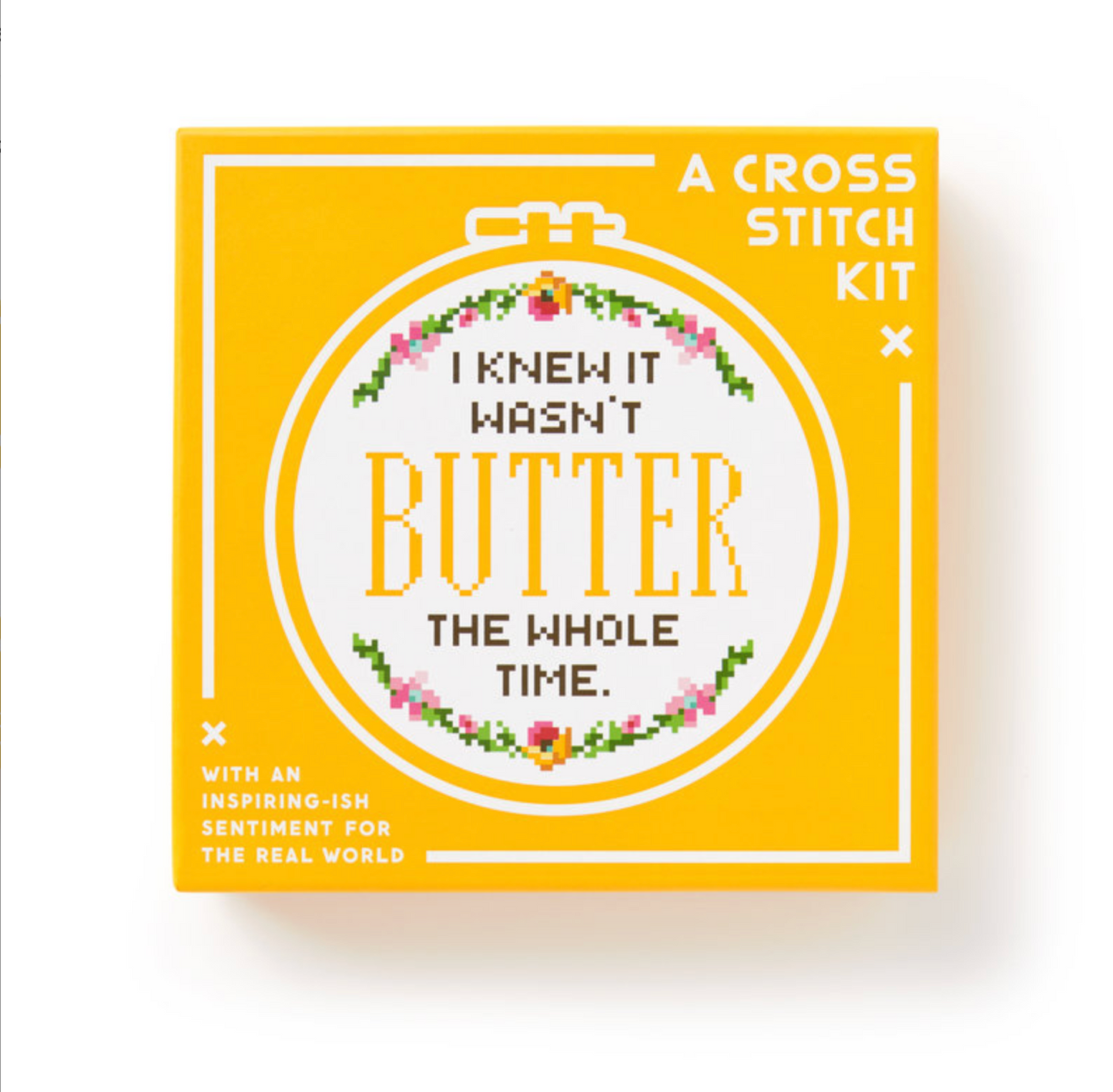 I Knew It Wasn't Butter Cross Stitch Kit