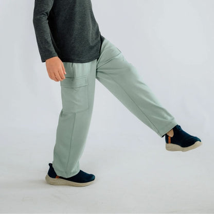 Youth Bamboo Cargo Pants | Burnt Brick