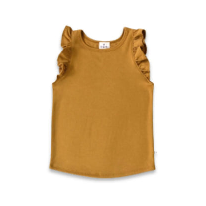 Baby/Kids' Bamboo Ruffle Shoulder | Umber