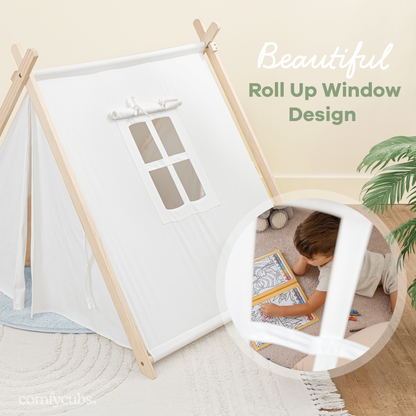Comfy Cubs - Kids Play Tent - Natural Wood