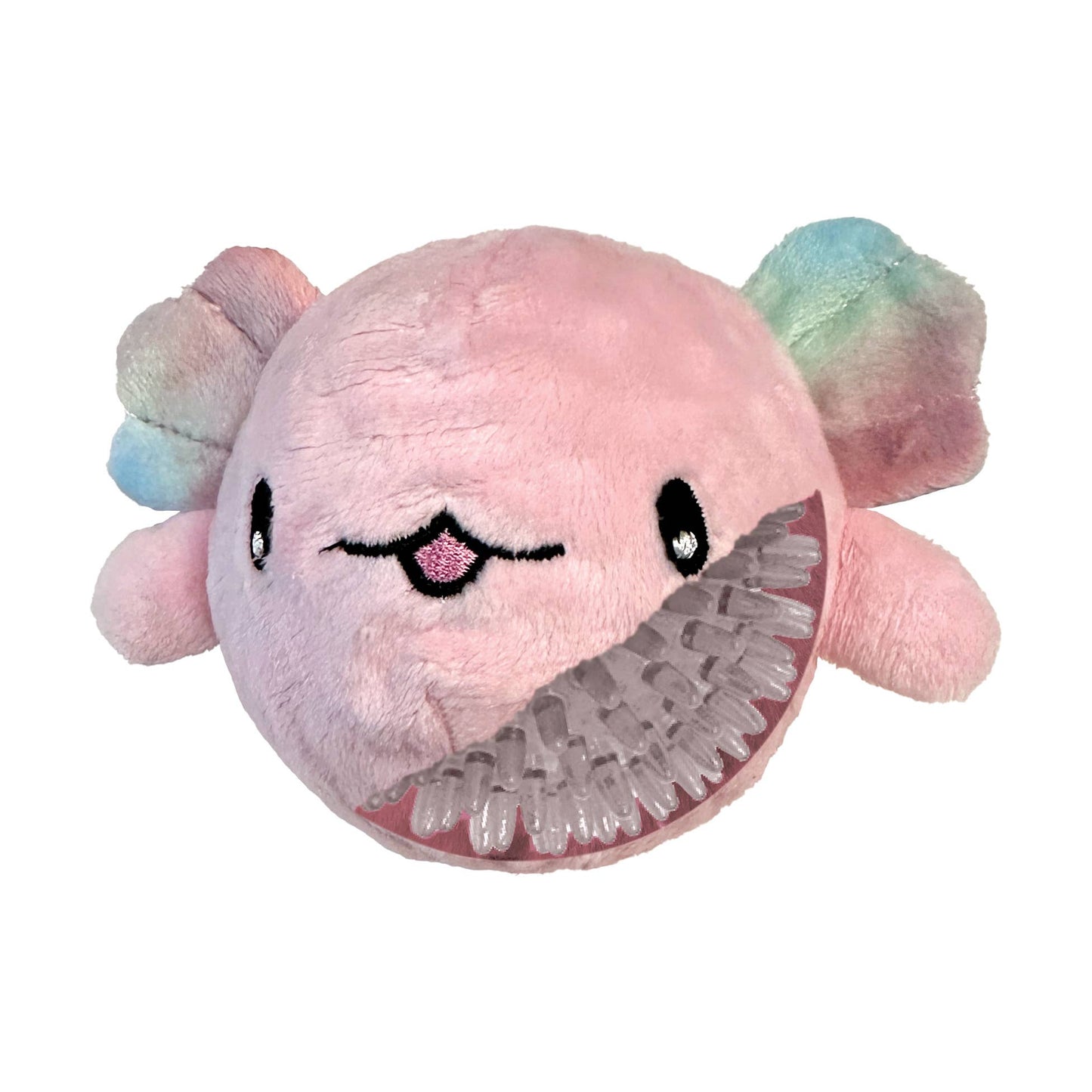 Fuzzy Wuzzy Axolotl Spikers 2-in-1 Spiker Ball Toy: Pink (Small)