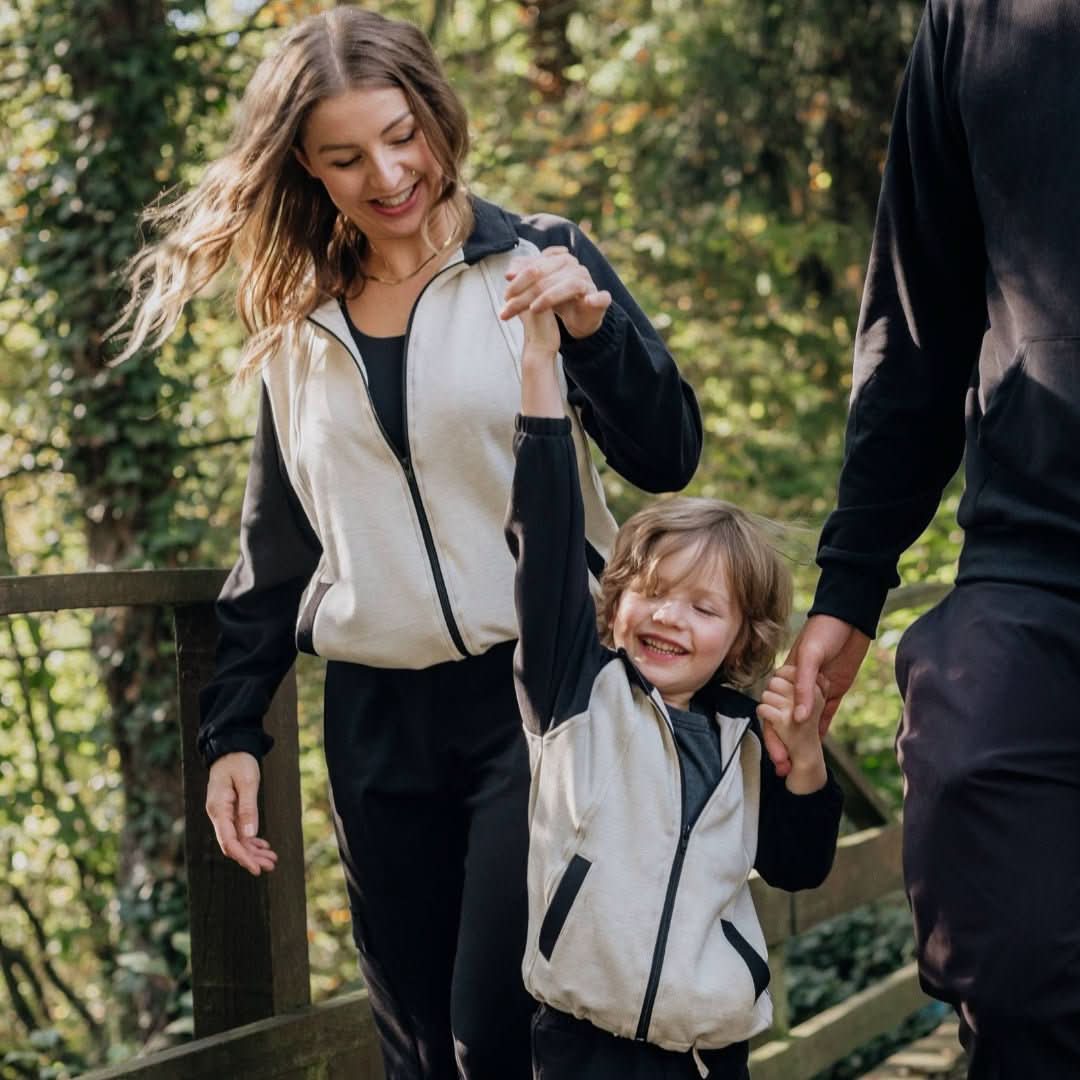Adult Unisex Bamboo Fleece Bomber Jacket | Black
