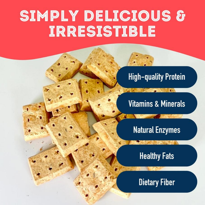 Bacon Grain-Free Dog Biscuits: Protein-Rich & Breath-Freshen