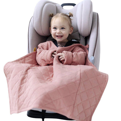 Buckle Me Baby Cozier Car Seat Blankie: Sage Snuggle / 2-3Y