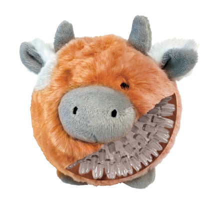 Fuzzy Wuzzy MooMoo Spikers 2-in-1 Spiker Ball Toy: Blue (Large)