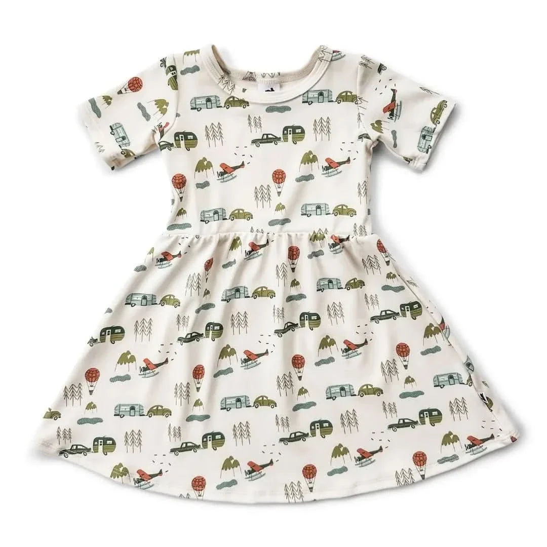 Baby/Kids' Bamboo Daphne Dress | Watercolour Floral