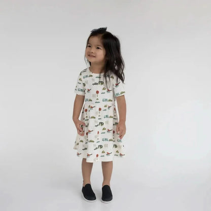 Baby/Kids' Bamboo Daphne Dress | Watercolour Floral