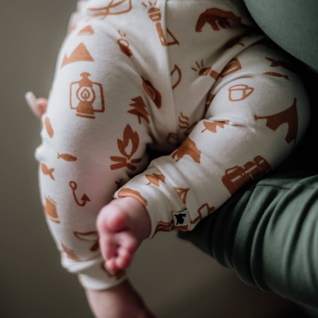 Baby Bamboo Leggings | Bison Plaid
