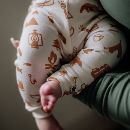 Baby Bamboo Leggings | Blue Checkers