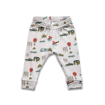 Baby Bamboo Leggings | Blue Checkers