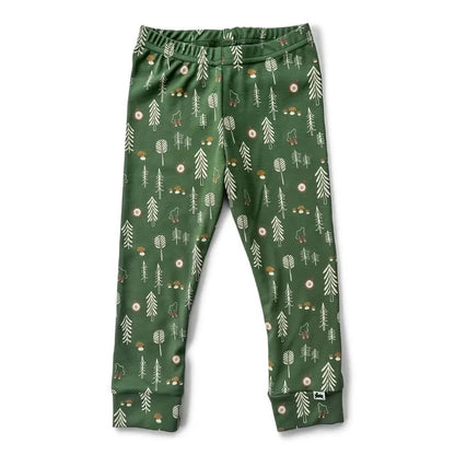 Baby Bamboo Leggings | Blue Checkers