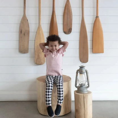 Baby Bamboo Leggings | Bison Plaid