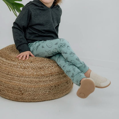 Baby Bamboo Leggings | Blue Checkers
