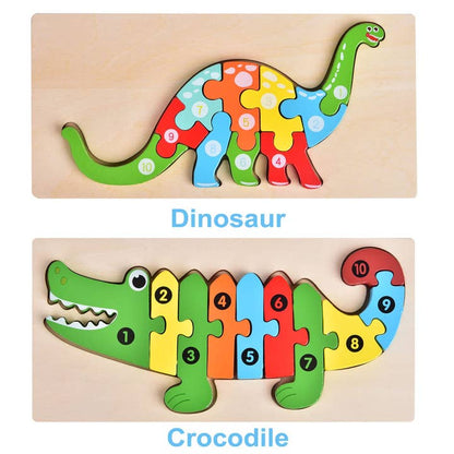Fun Little Toys - 4-Pack Wooden Puzzles