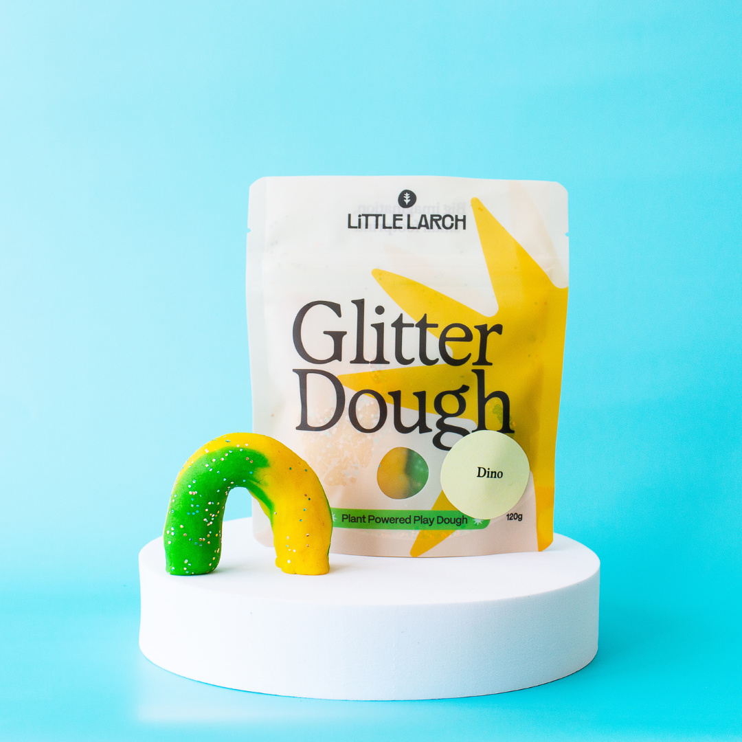 Glitter Dough | Natural Play Dough: Dino