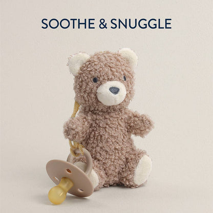 *New Options* Bitzy Pal Natural Rubber Pacifier & Plush: Cow