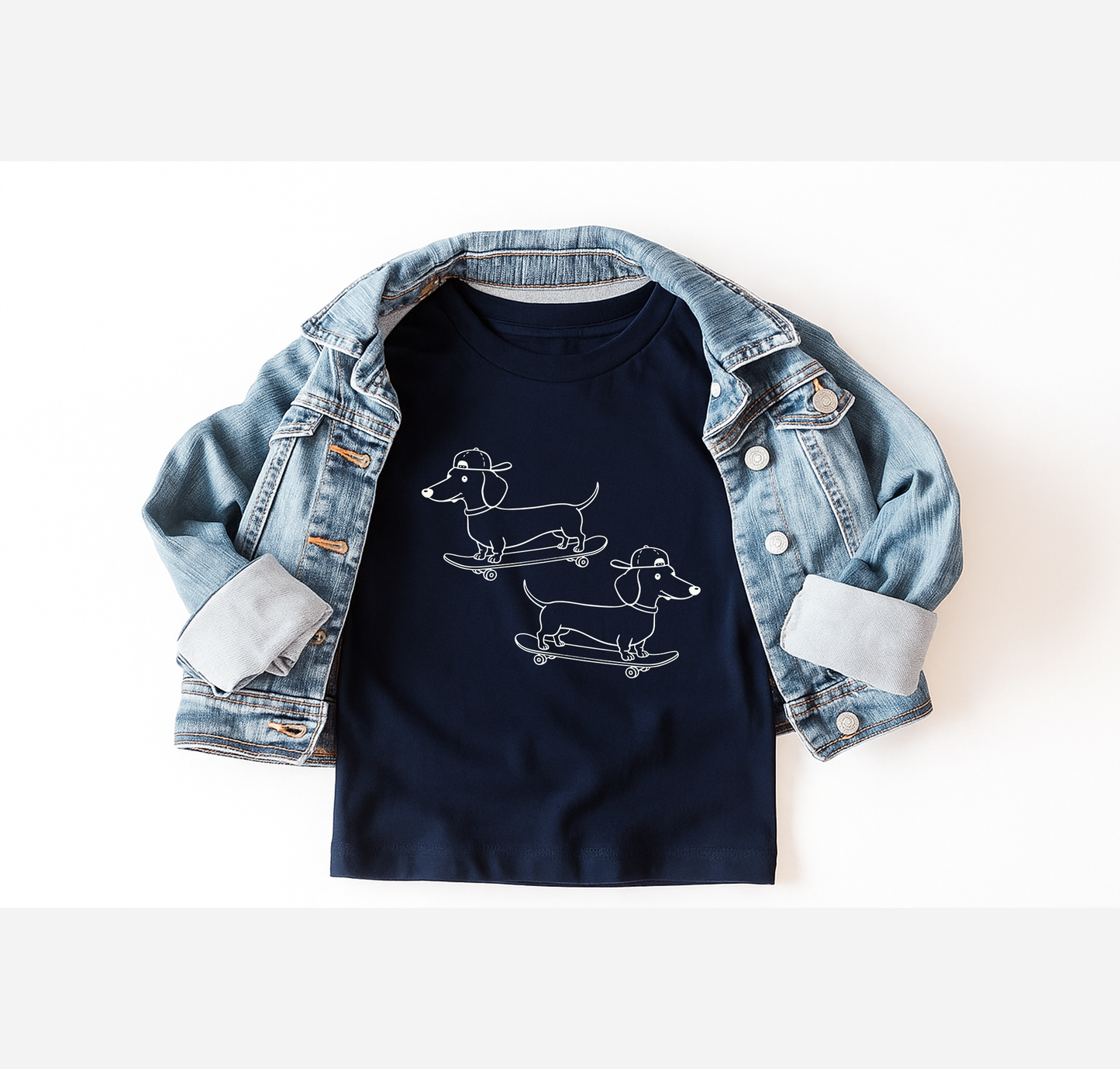 Skater Pups Tee | Minis: Pink / T-Shirt / Toddler 2T