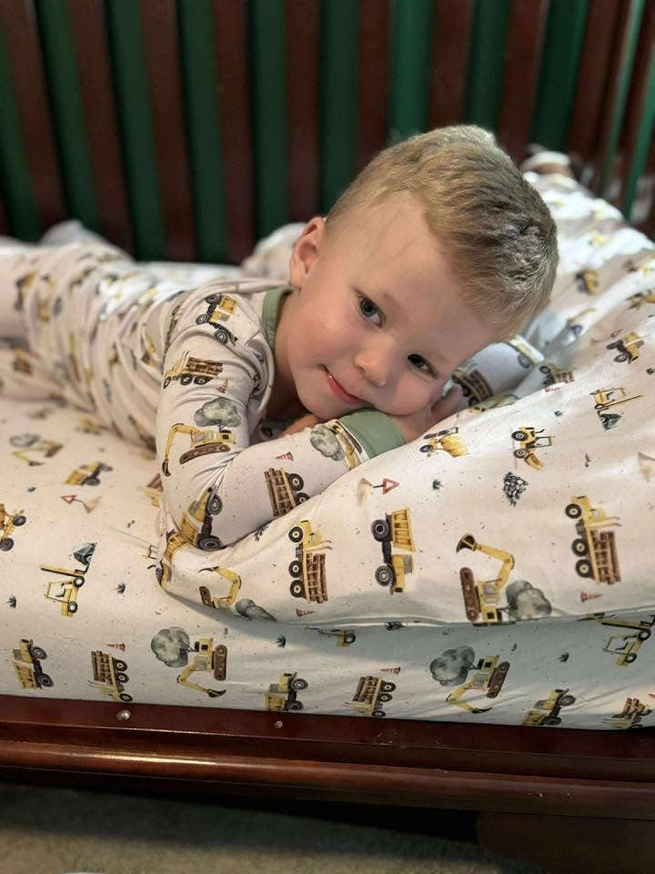 Kids Two Piece Pjs - Diggers & Movers: 4T