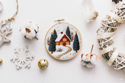 Embroidery DIY Kit: Silverscape