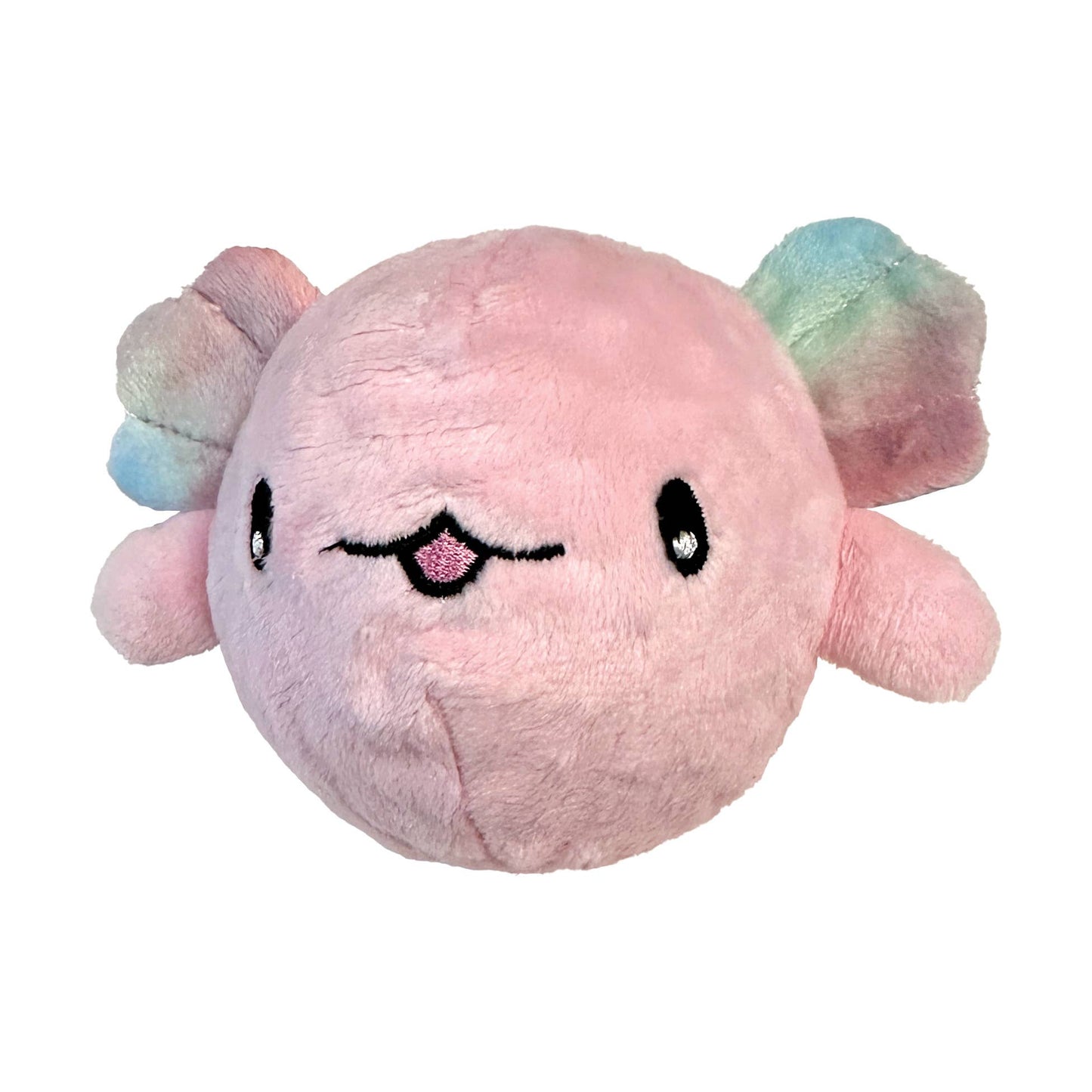 Fuzzy Wuzzy Axolotl Spikers 2-in-1 Spiker Ball Toy: Pink (Small)