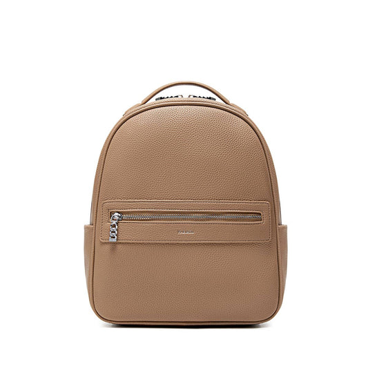Hannah - Recycled Vegan Backpack - Latte Pebbled: Latte Pebbled / OS