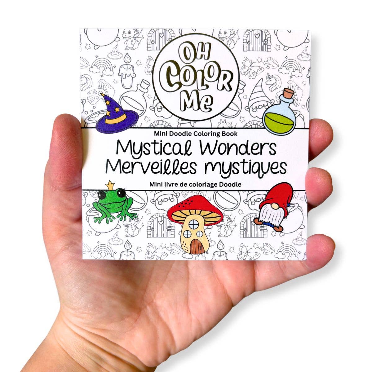 Oh Color Me - Mini Coloring Book Mystical Wonders, 4"x4" - Canadian Brand